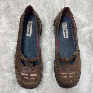 Steve Madden poncho loafer brown size 7